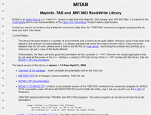 Tablet Screenshot of mitab.maptools.org